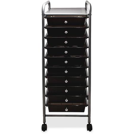 Advantus 10-Drawer Organizer, 37.5" Overall H, 15.5" Overall W, Metal AVT34007